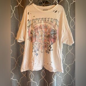 Urban outfitters Metallica band tee